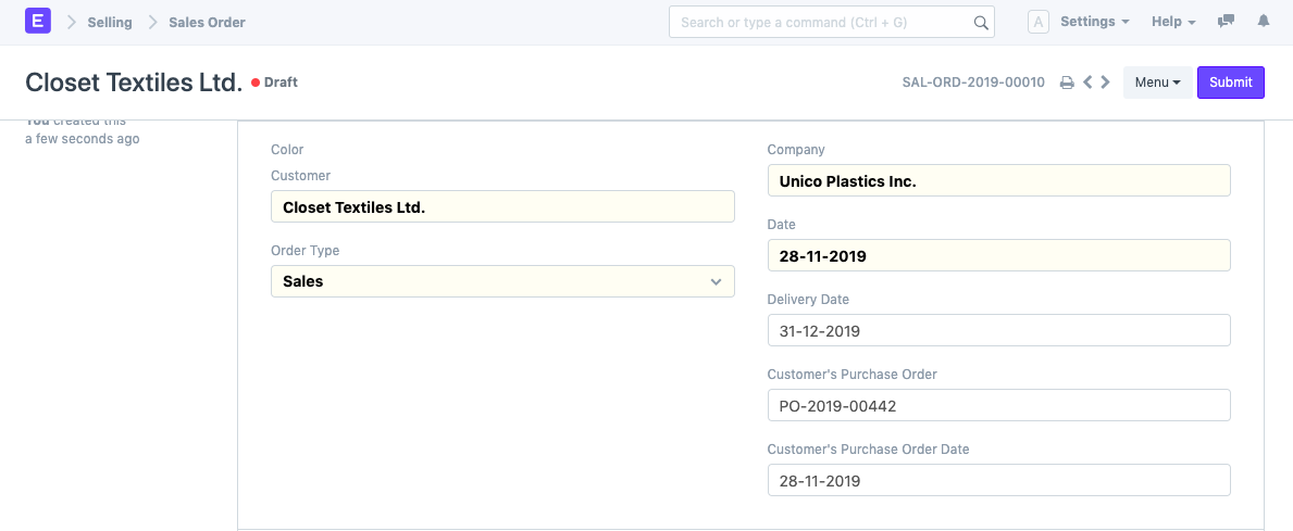 Values fetching from Sales Order to Sales Invoice