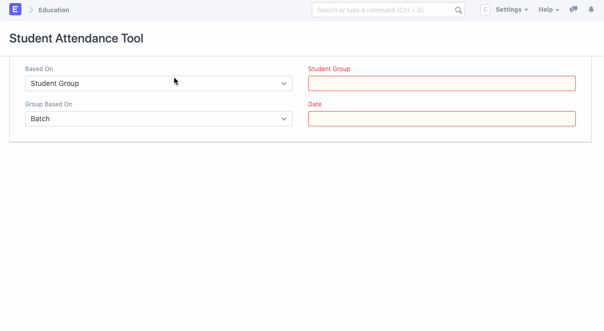 Student Attendance Tool