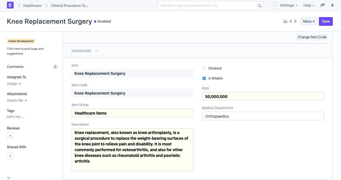 ERPNext Healthcare