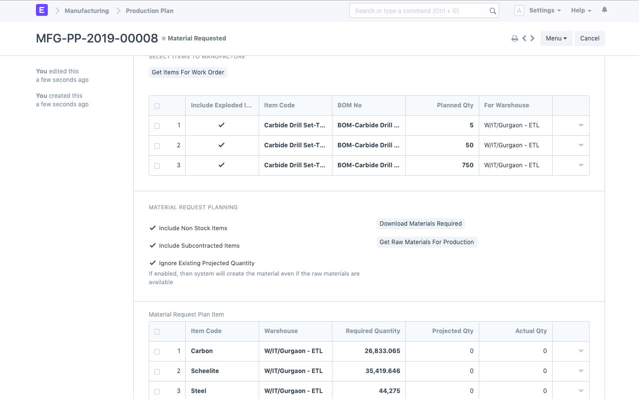 Material Resource Planning