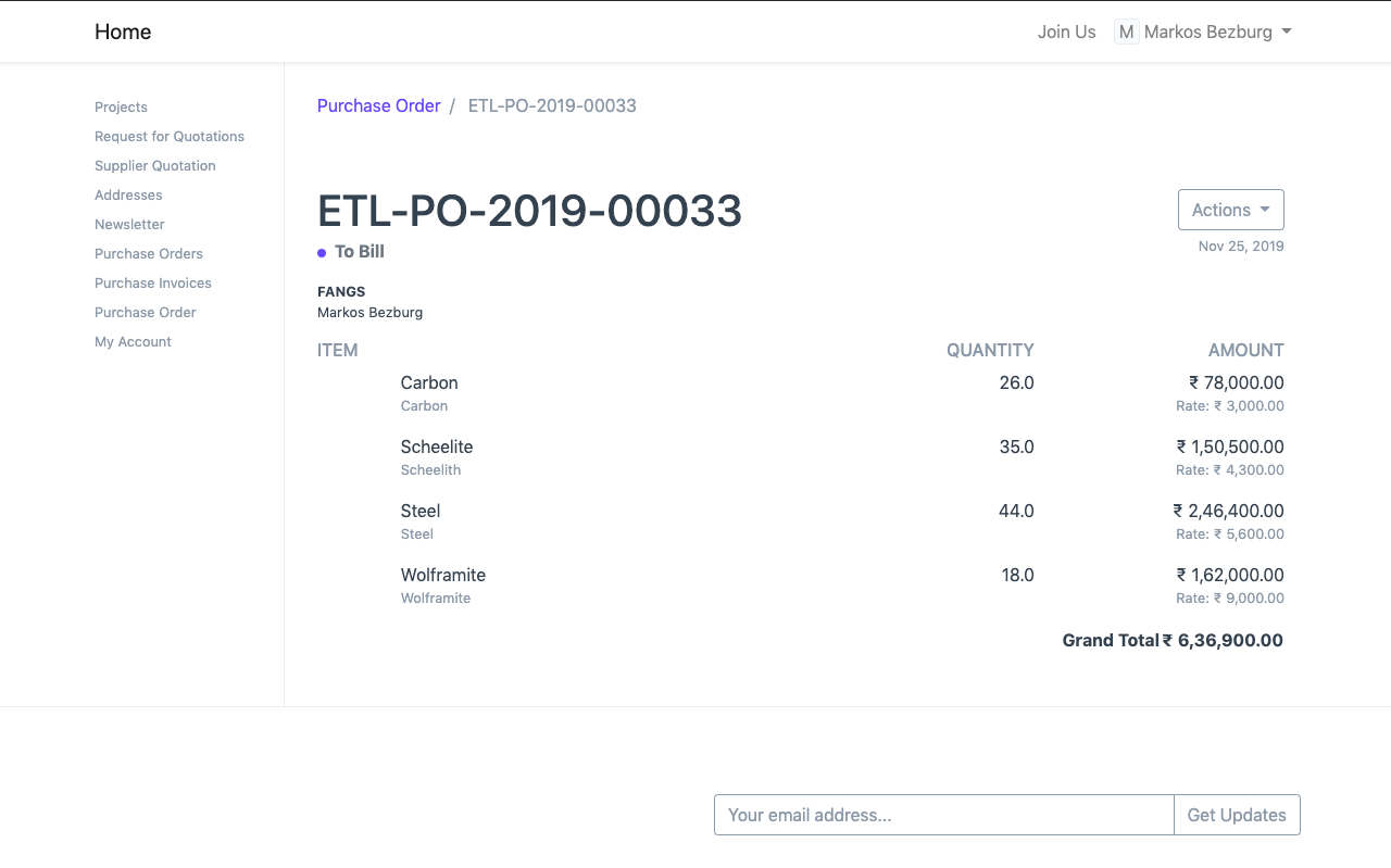 Supplier Portal